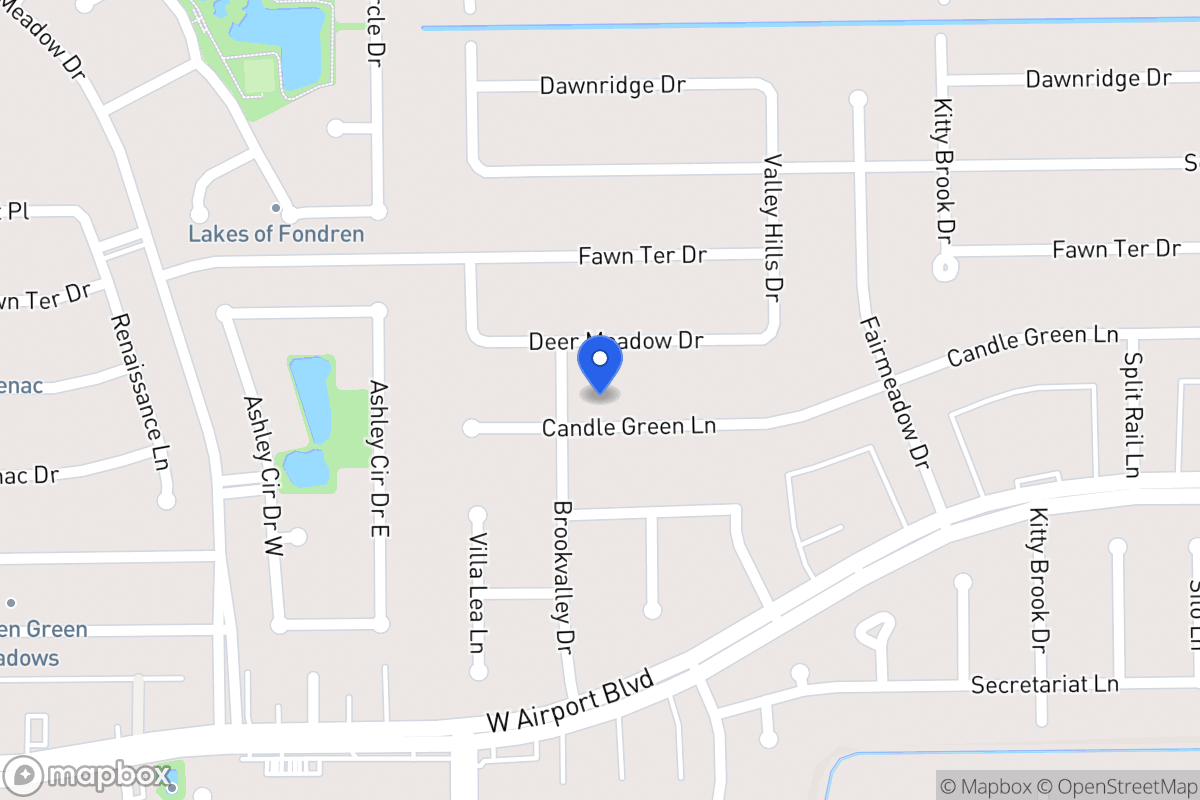 Map of 7938 Candlegreen Ln, Houston