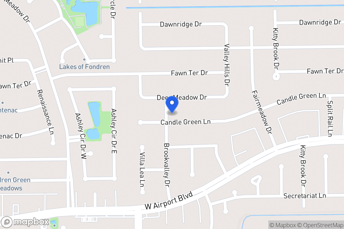 Map of 7942 Candlegreen Ln, Houston
