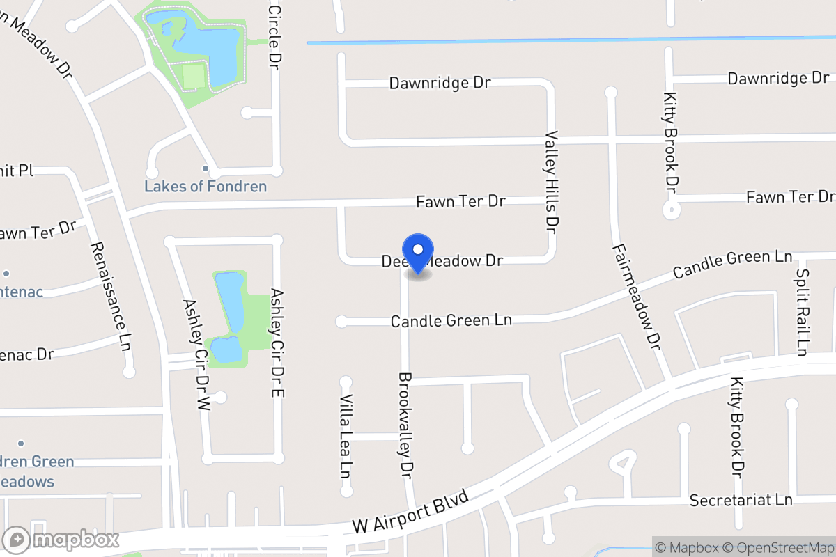 Map of 7947 Deer Meadow Dr, Houston