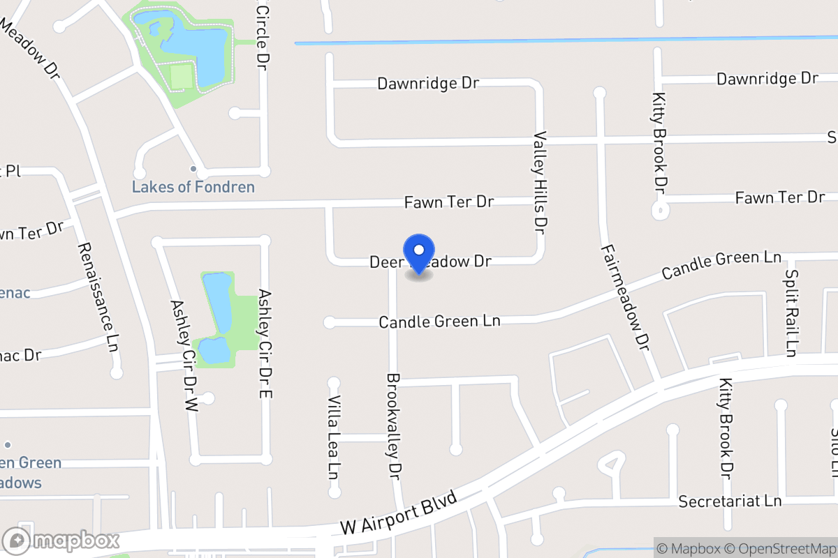 Map of 7943 Deer Meadow Dr, Houston