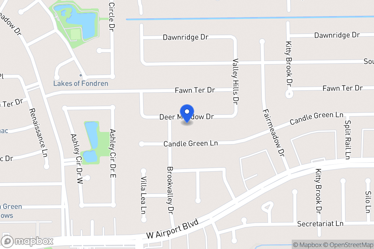 Map of 7939 Deer Meadow Dr, Houston
