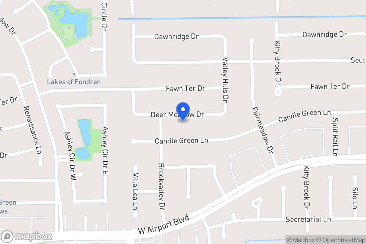 Map of 7935 Deer Meadow Dr, Houston