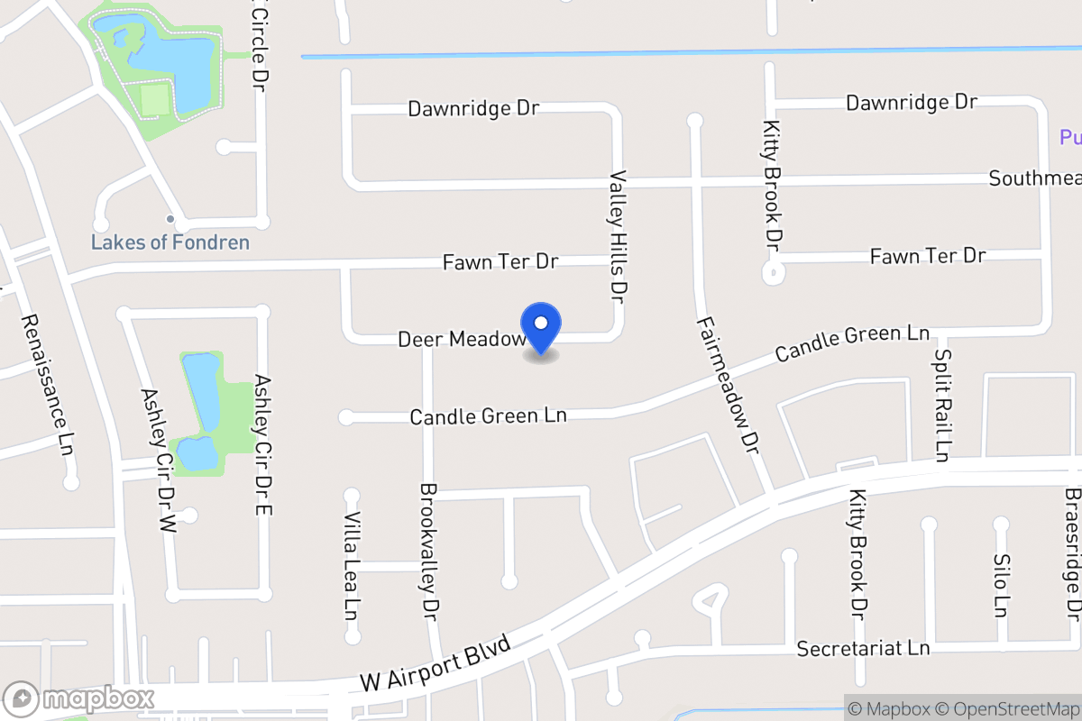 Map of 7923 Deer Meadow Dr, Houston