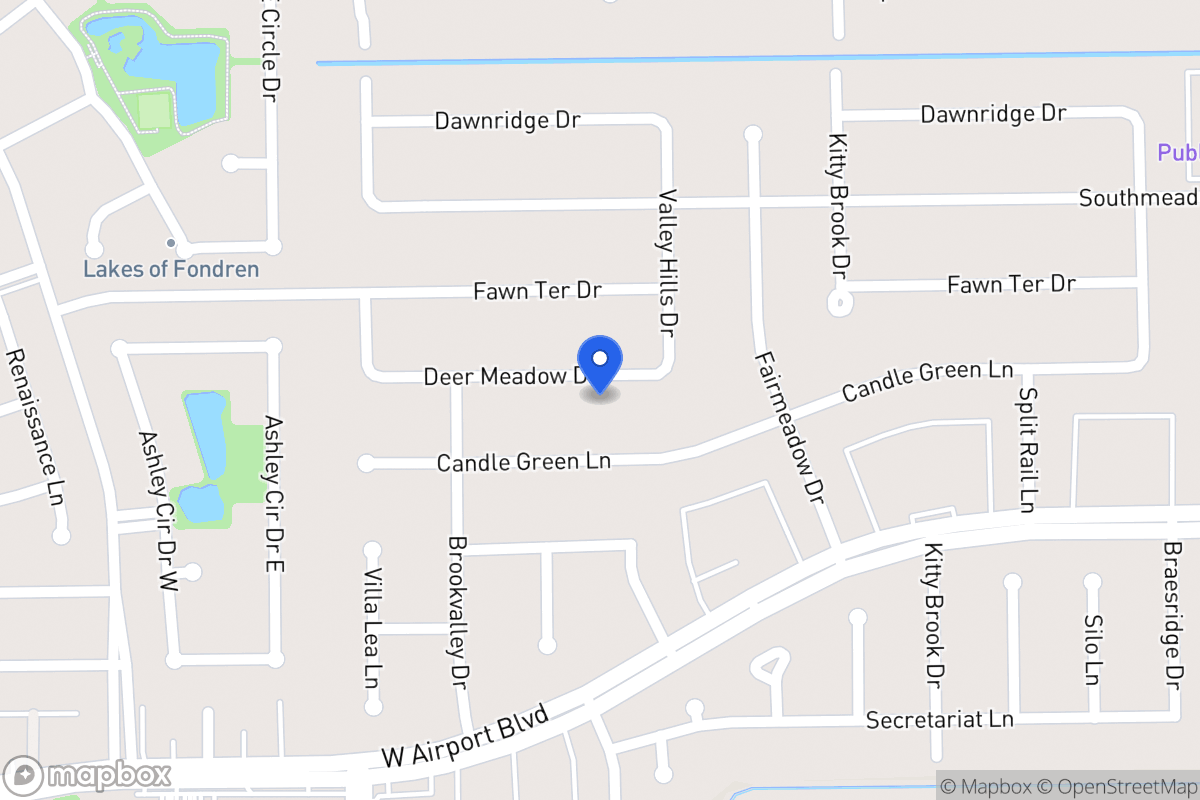 Map of 7919 Deer Meadow Dr, Houston