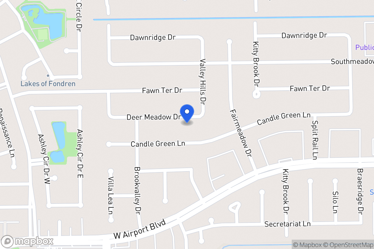 Map of 7915 Deer Meadow Dr, Houston