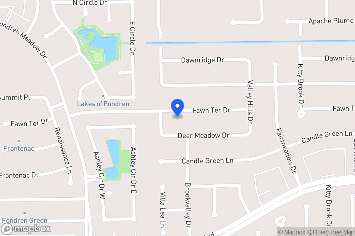 Map of 7955 Fawn Terrace Dr, Houston