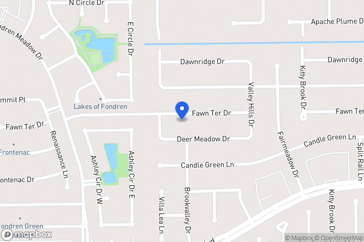 Map of 7951 Fawn Terrace Dr, Houston