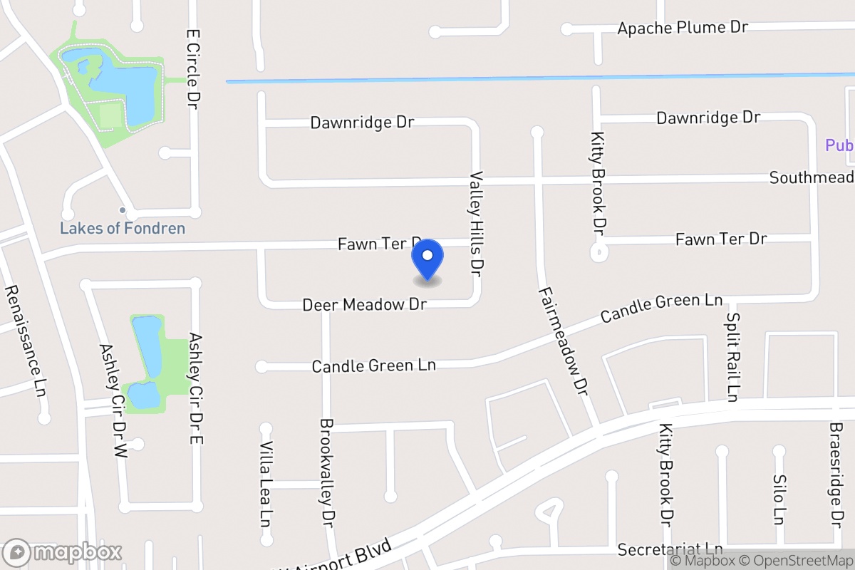 Map of 7918 Deer Meadow Dr, Houston