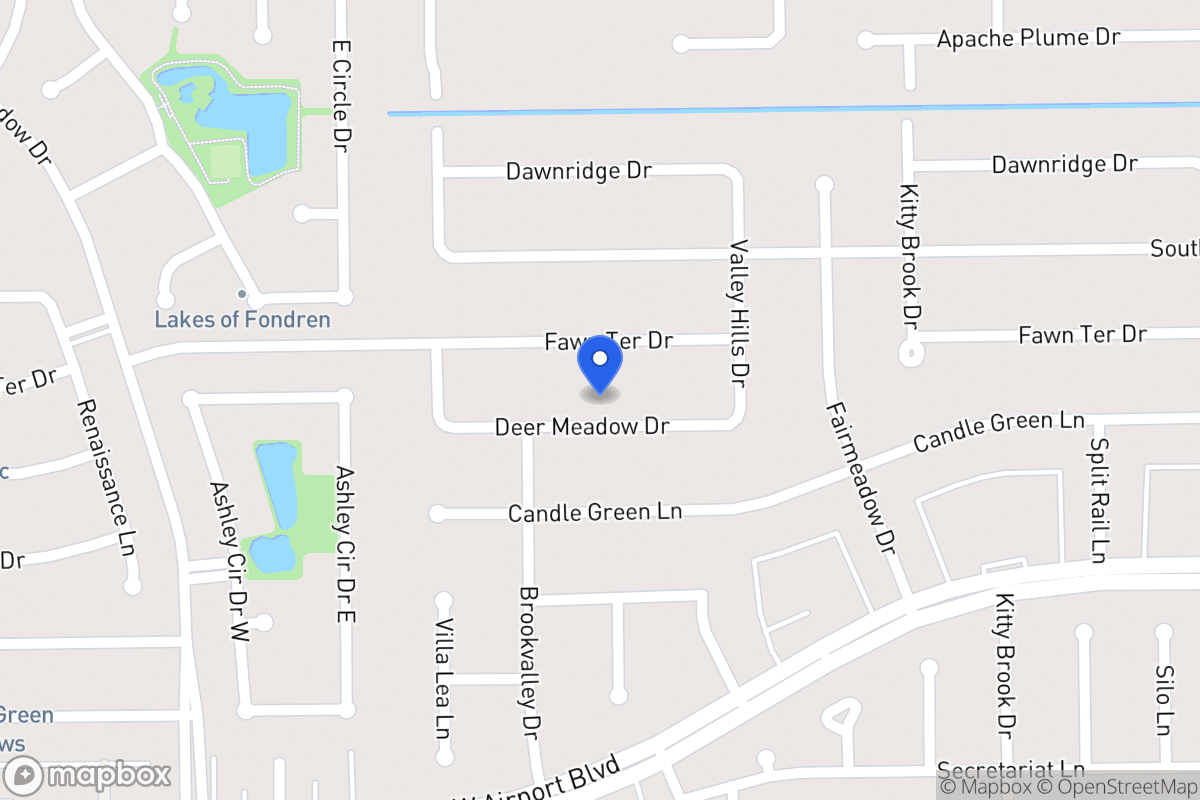 Map of 7934 Deer Meadow Dr, Houston