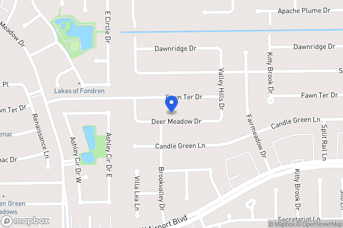 Map of 7942 Deer Meadow Dr, Houston