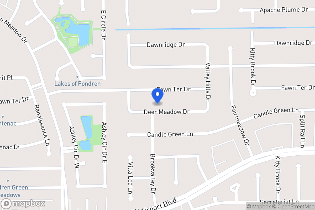 Map of 7946 Deer Meadow Dr, Houston