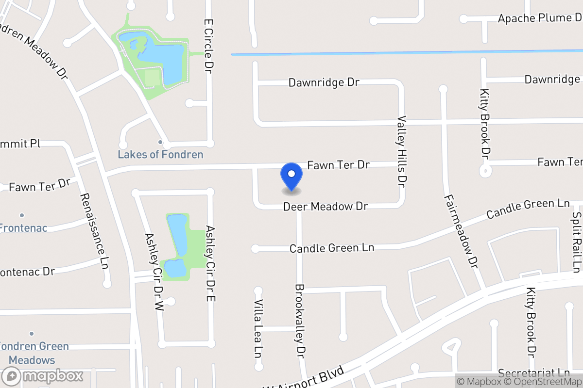 Map of 7954 Deer Meadow Dr, Houston