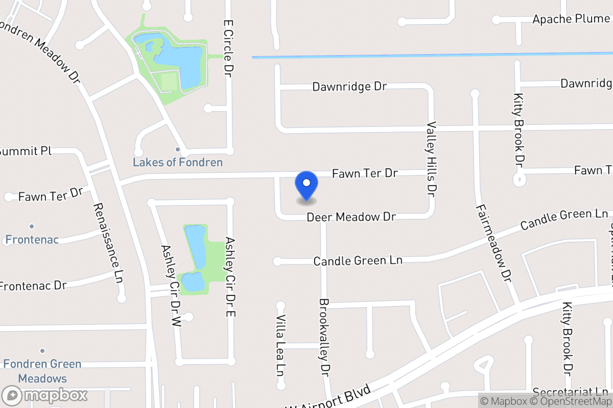 Map of 7958 Deer Meadow Dr, Houston