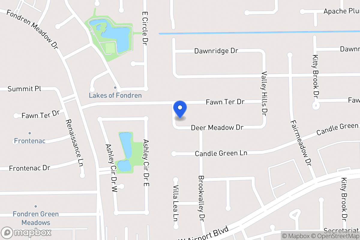 Map of 7966 Deer Meadow Dr, Houston