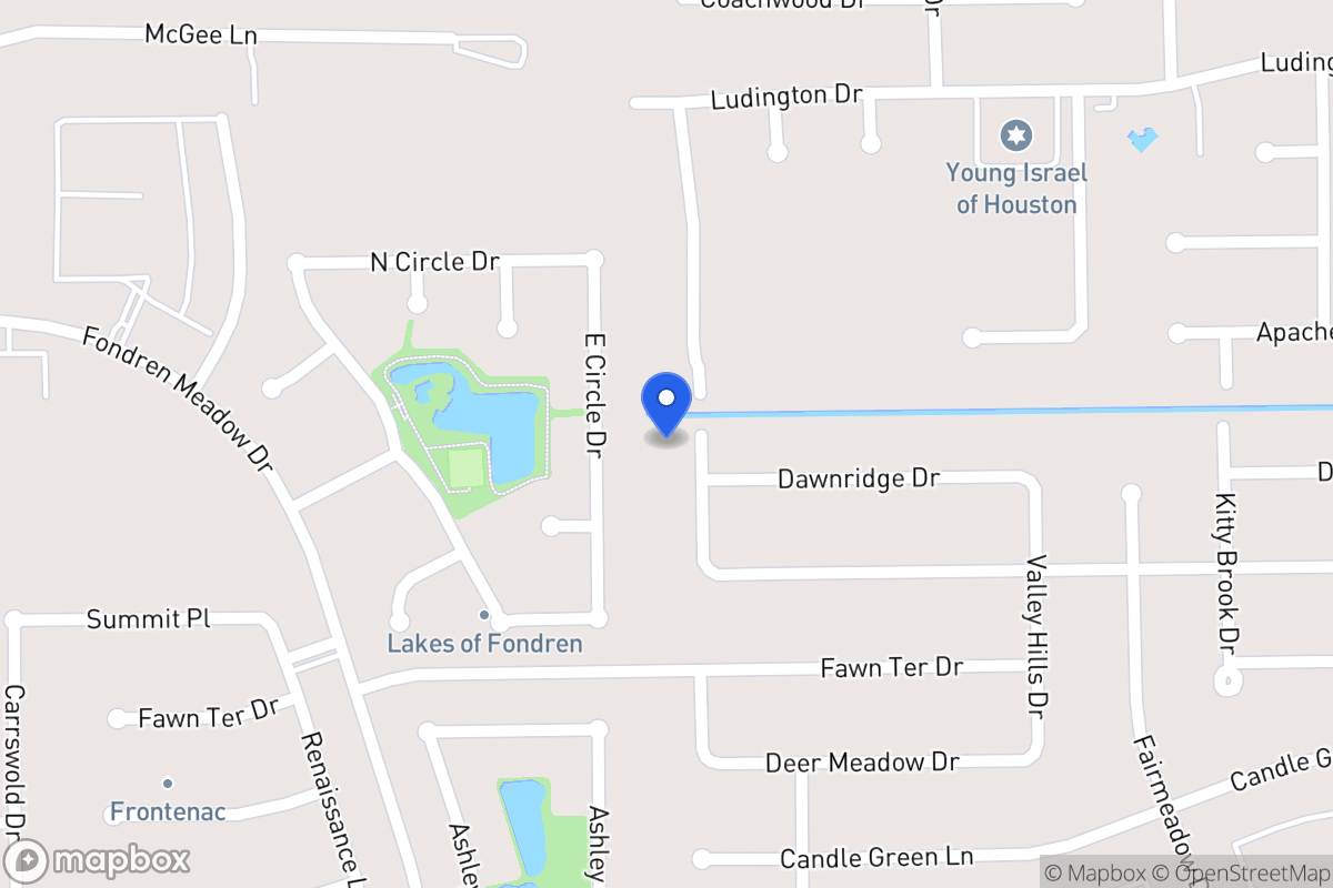 Map of 12002 Villa Lea Ln, Houston
