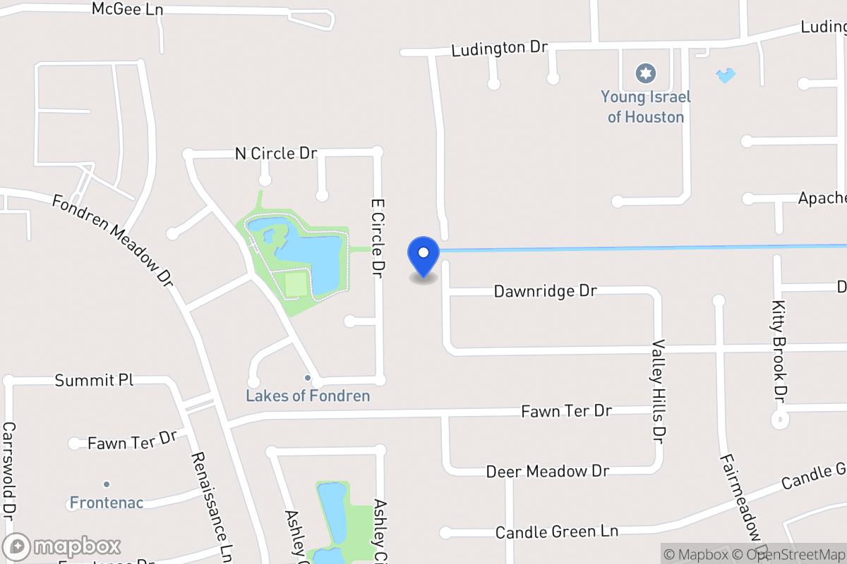 Map of 12006 Villa Lea Ln, Houston