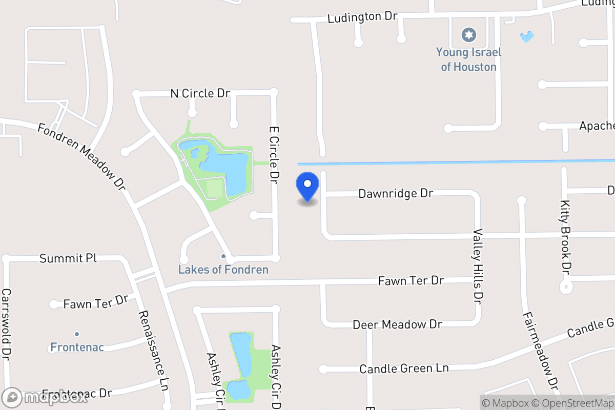 Map of 12014 Villa Lea Ln, Houston