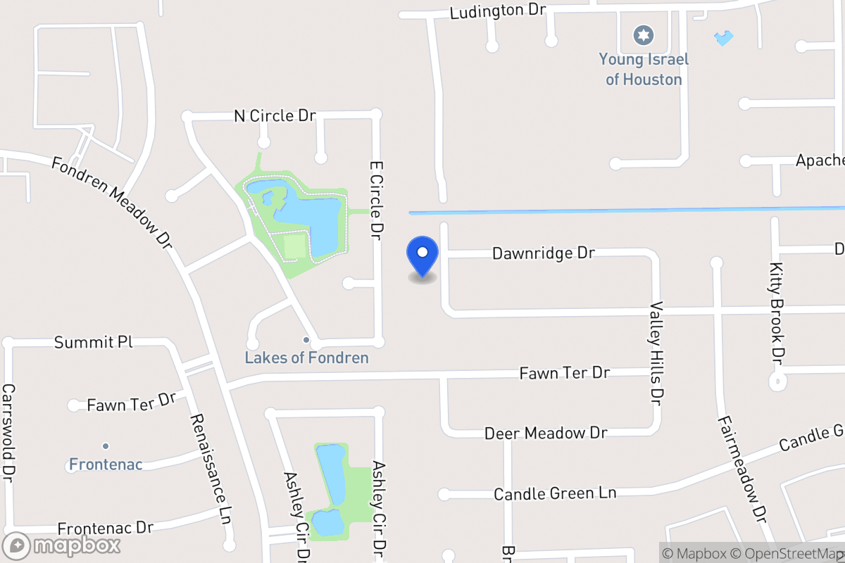 Map of 12018 Villa Lea Ln, Houston