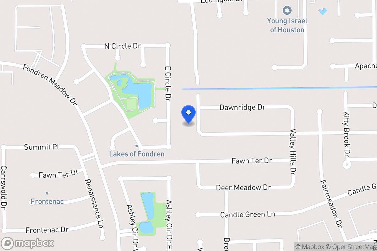 Map of 12022 Villa Lea Ln, Houston