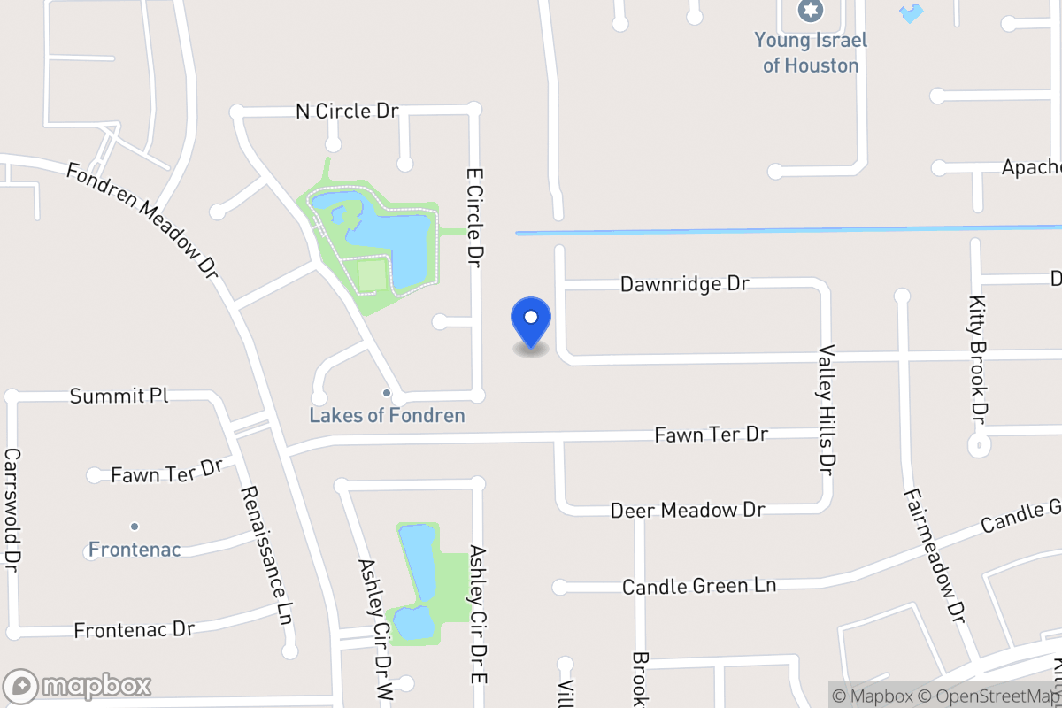 Map of 12026 Villa Lea Ln, Houston