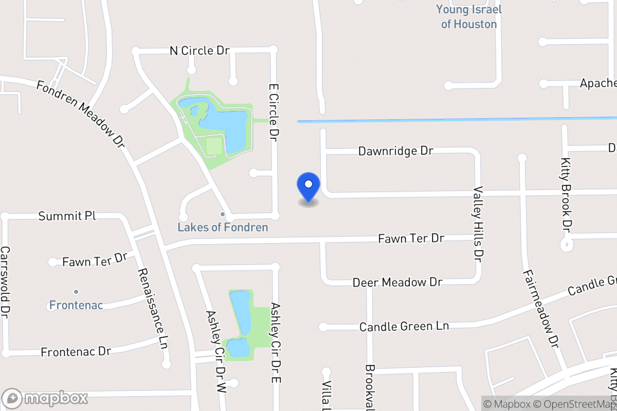 Map of 12030 Villa Lea Ln, Houston