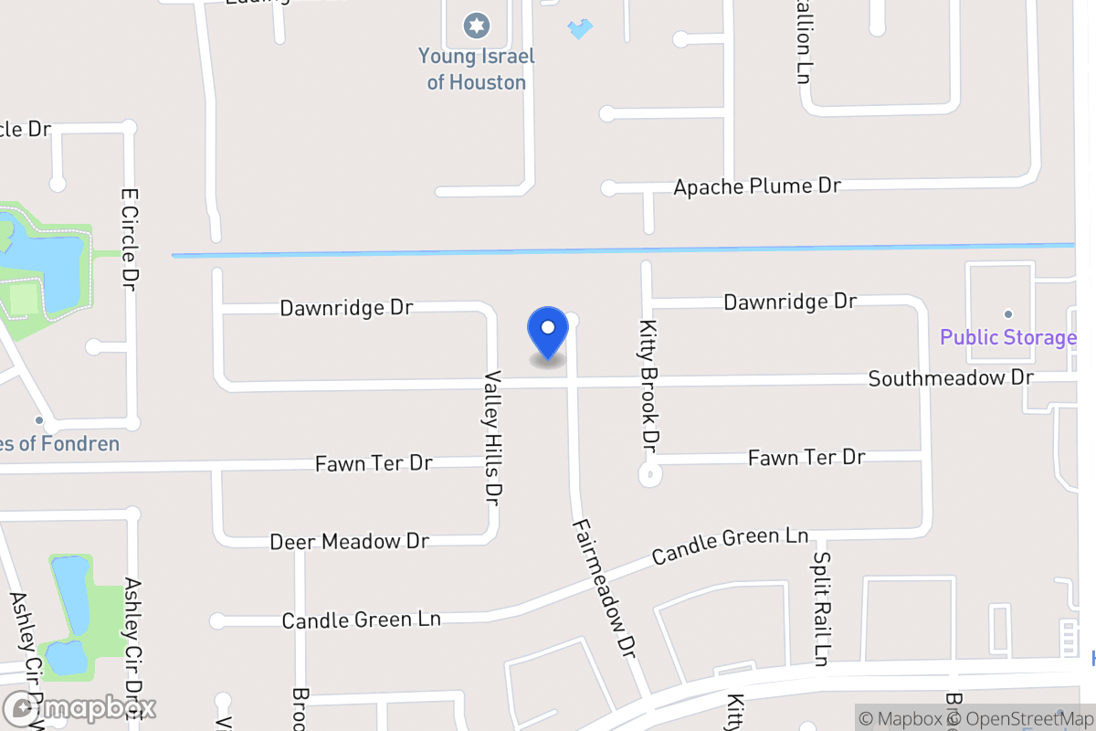 Map of 12022 Fairmeadow Dr, Houston