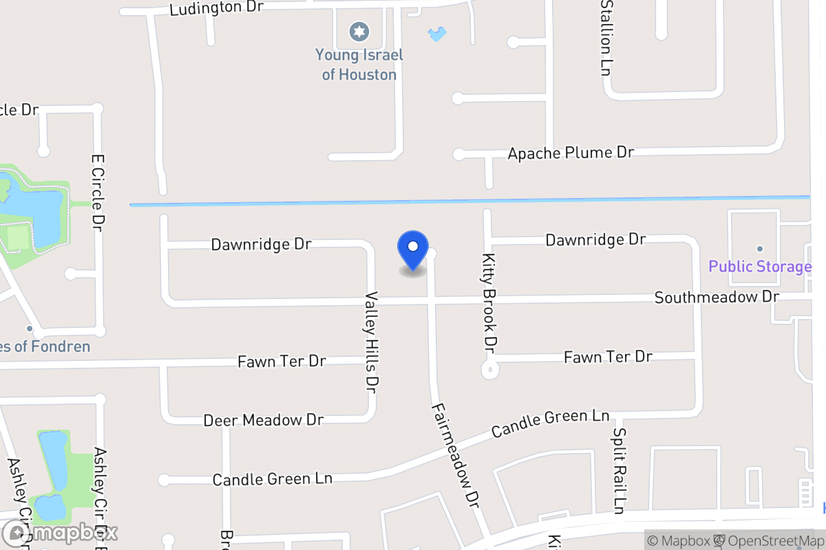 Map of 12018 Fairmeadow Dr, Houston