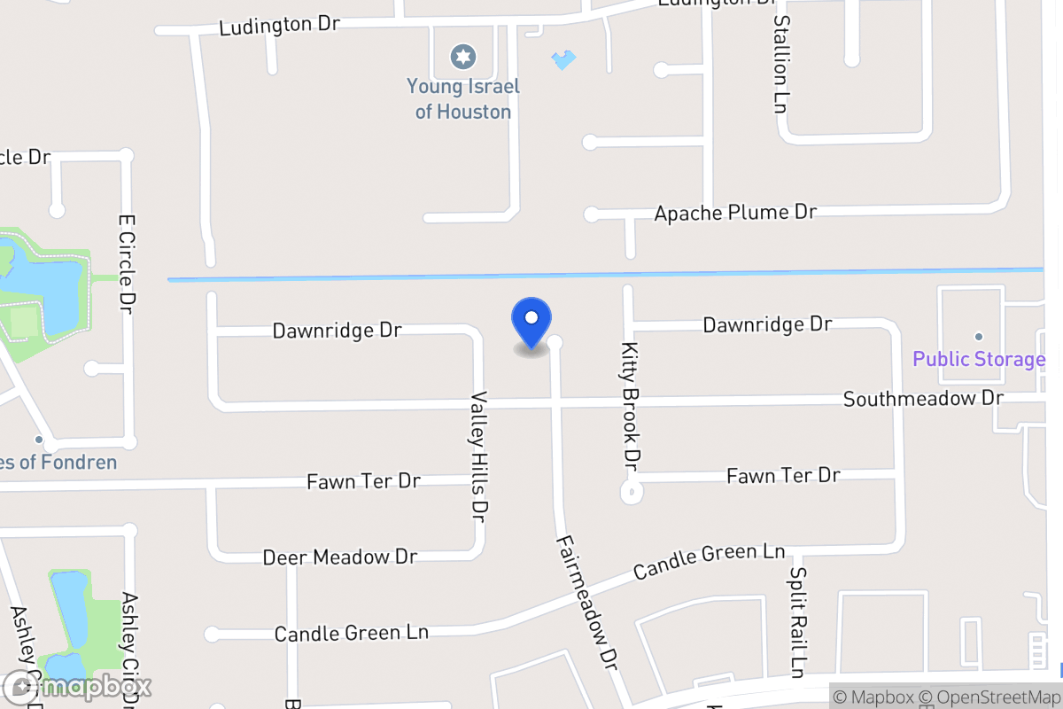 Map of 12014 Fairmeadow Dr, Houston