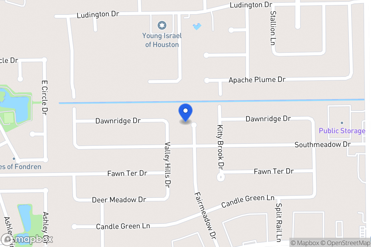 Map of 12010 Fairmeadow Dr, Houston