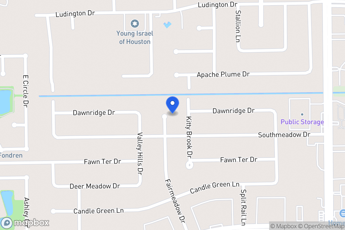 Map of 12011 Fairmeadow Dr, Houston