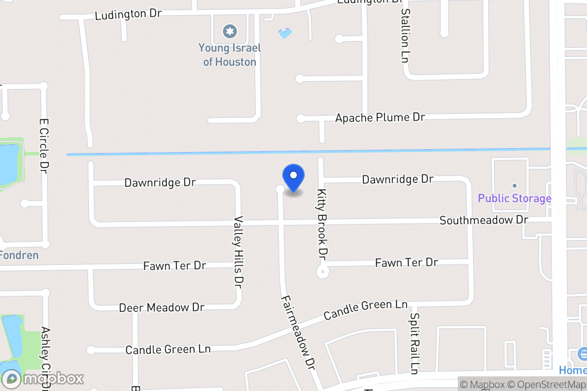 Map of 12015 Fairmeadow Dr, Houston