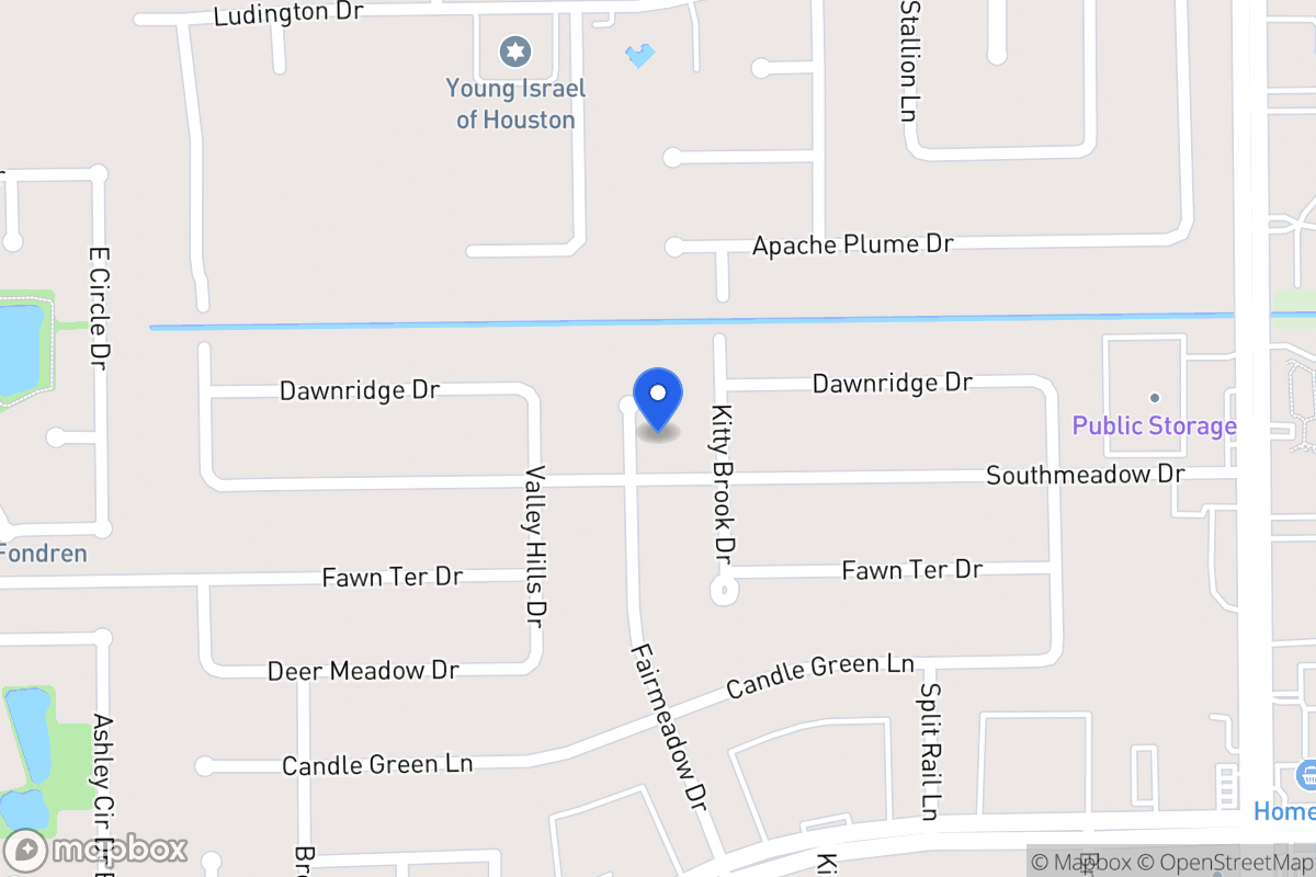 Map of 12019 Fairmeadow Dr, Houston