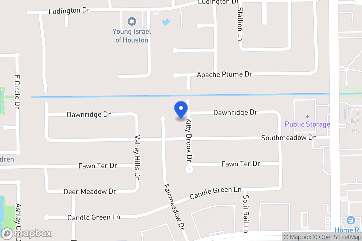 Map of 12014 Kitty Brook Dr, Houston