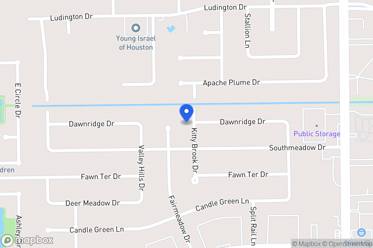 Map of 12010 Kitty Brook Dr, Houston