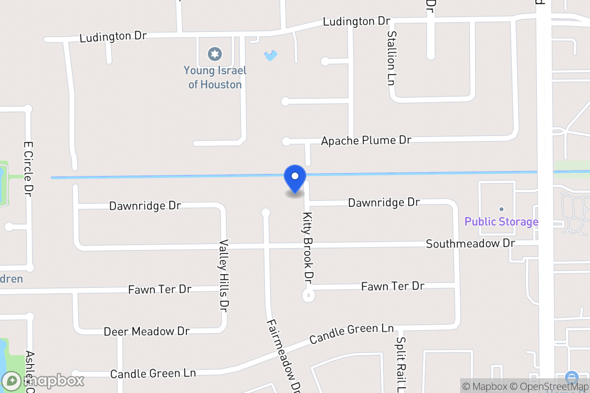 Map of 12006 Kitty Brook Dr, Houston