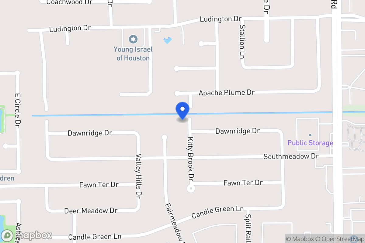 Map of 12002 Kitty Brook Dr, Houston