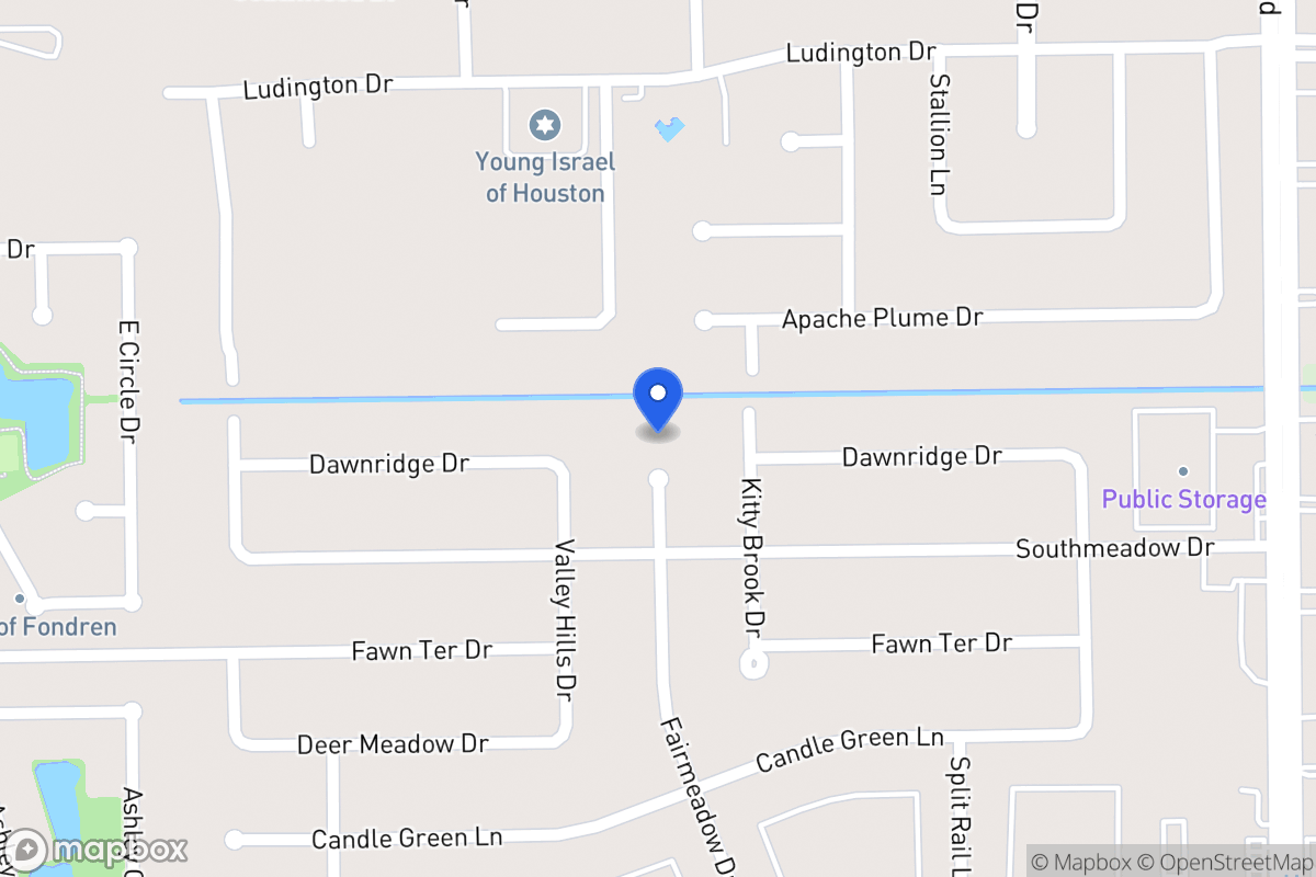 Map of Fairmeadow, Houston