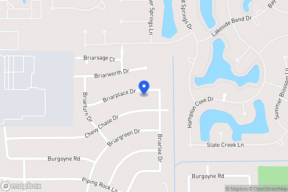 Map of 13911 Briar Place Dr, Houston