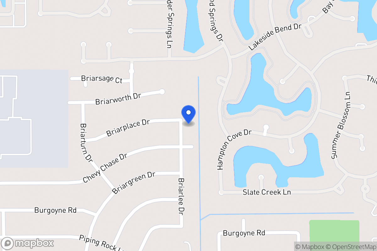 Map of 1911 Briarlee Dr, Houston