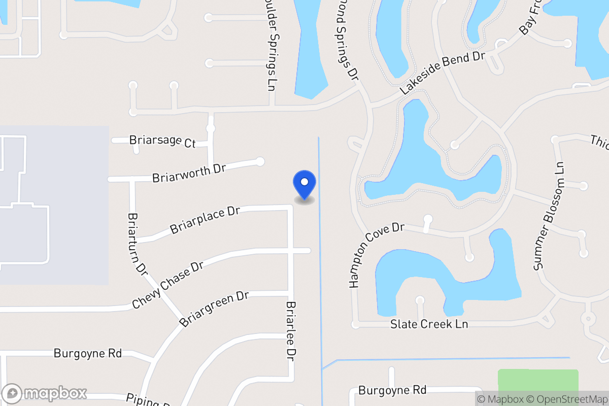 Map of 1907 Briarlee Dr, Houston