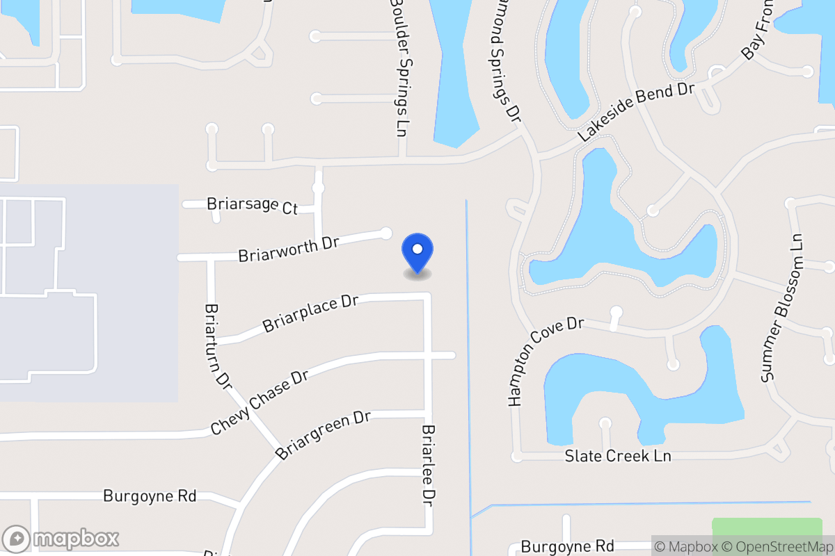 Map of 13902 Briar Place Dr, Houston