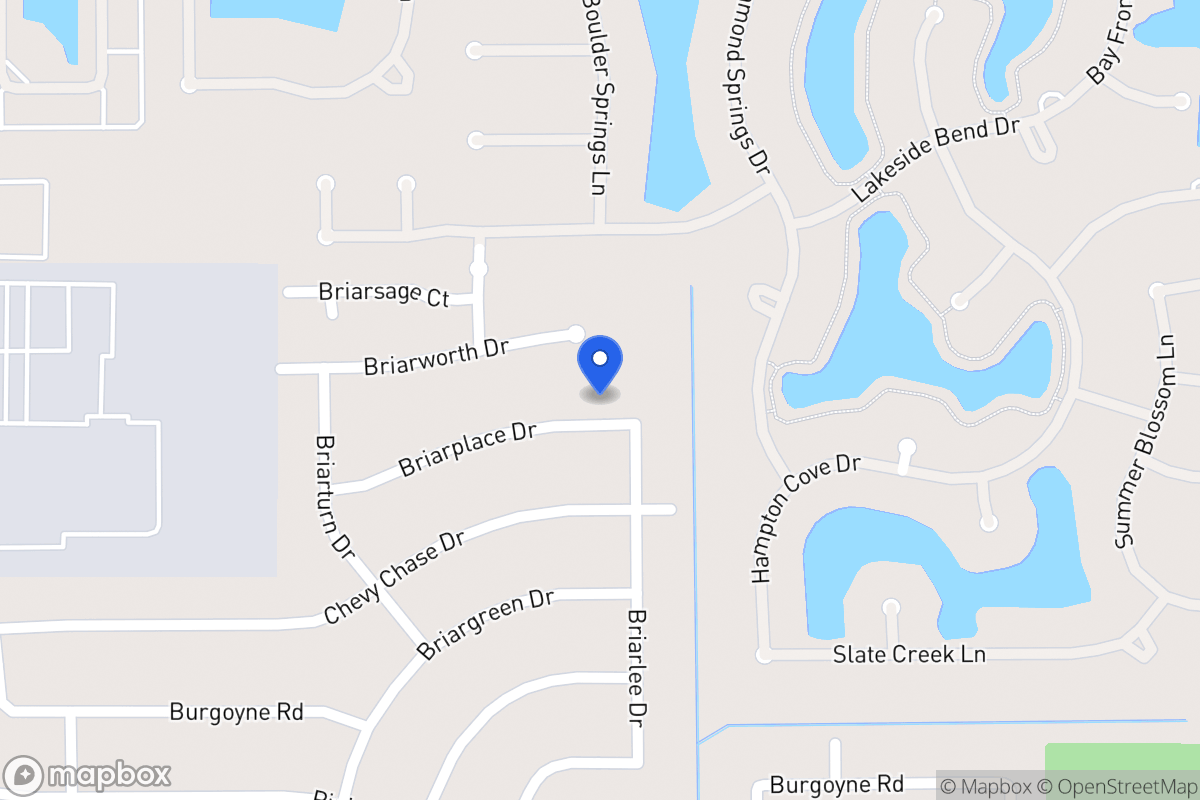 Map of 13906 Briar Place Dr, Houston