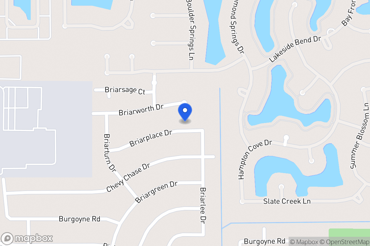 Map of 13910 Briar Place Dr, Houston