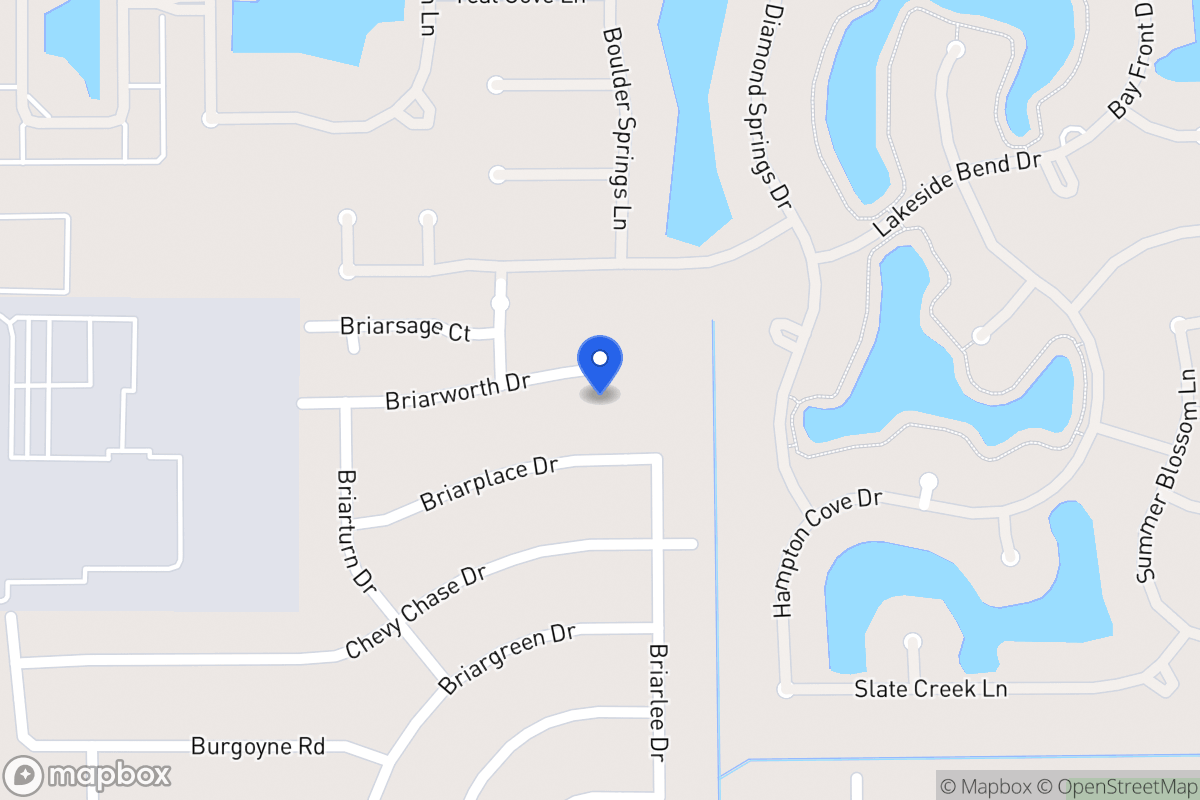 Map of 13911 Briarworth Dr, Houston