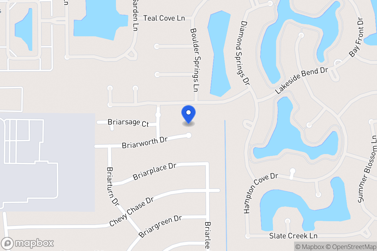 Map of 13910 Briarworth Dr, Houston