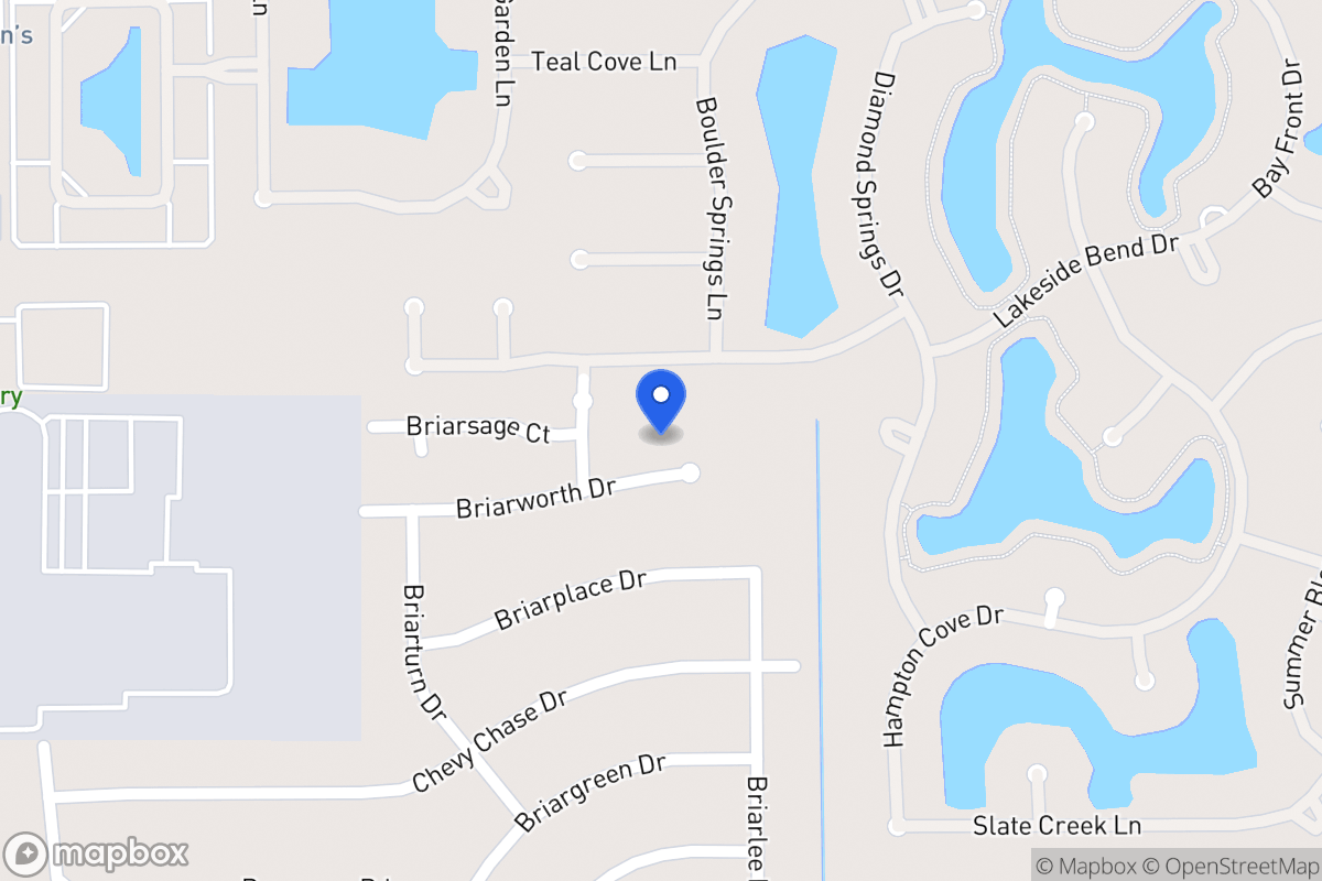 Map of 13914 Briarworth Dr, Houston