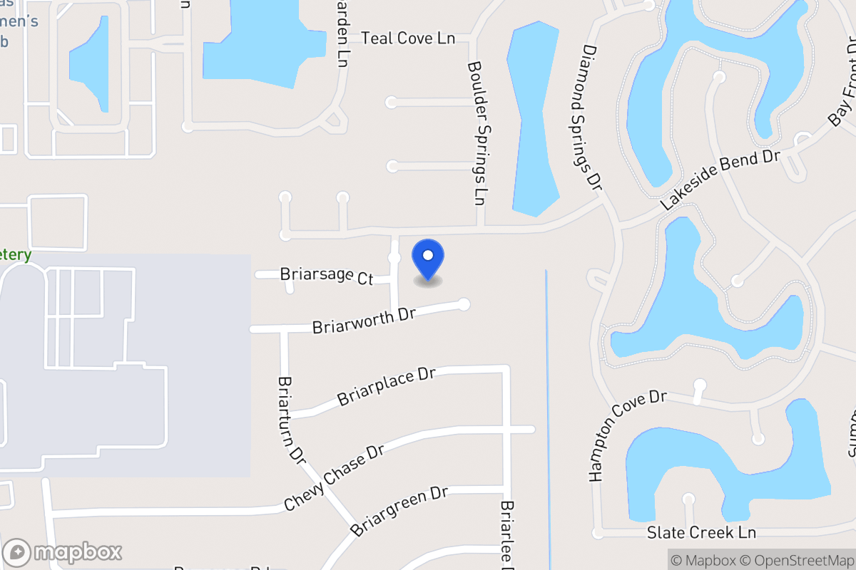 Map of 13918 Briarworth Dr, Houston