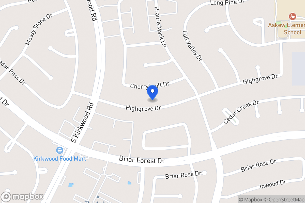 Map of 11630 Highgrove Dr, Houston