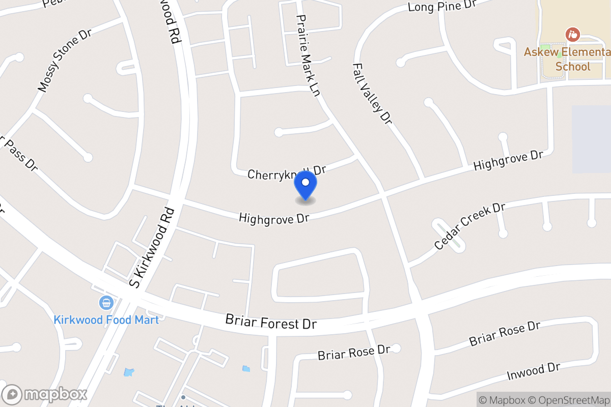 Map of 11626 Highgrove Dr, Houston