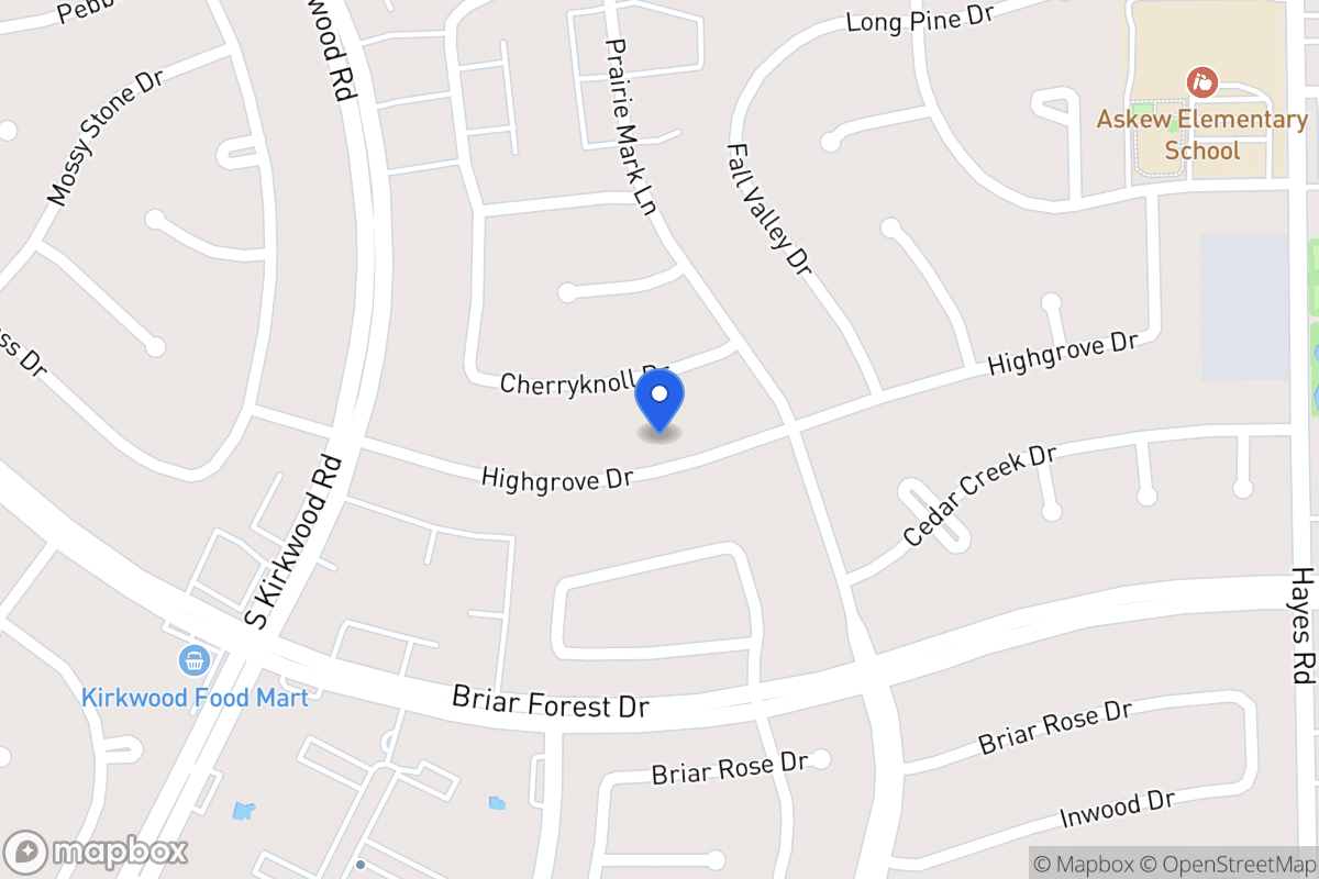 Map of 11618 Highgrove Dr, Houston